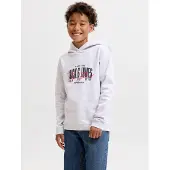 Jack & jones Junior Sweat 'JJAERO' rouge / noir / blanc chiné