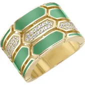 Giorgio Martello Milano Bague or / vert