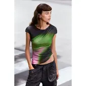Desigual Chemisier olive / rose / noir