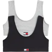 Tommy Hilfiger Underwear Soutiens-gorge gris chiné / rouge vif / noir / blanc