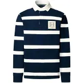 Hackett London T-Shirt bleu marine / blanc