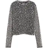s.Oliver T-Shirt gris / noir / blanc