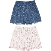 Trendyol Shorty bleu marine / vert pastel / pitaya / blanc