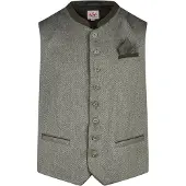 Spieth & Wensky Gilet folklorique 'Kreuzling' olive