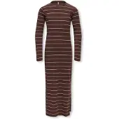 ONLY GIRLS Robe 'KOGLUPE KENYA' marron / blanc