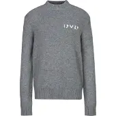 19V69 Italia Pull-over 'Anteo ' gris chiné / blanc