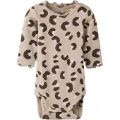 Name it Barboteuse / body 'NBFLANA' écru / brun foncé / taupe