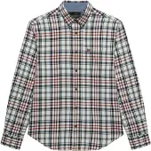 Superdry Chemise bleu foncé / orange / rouge carmin / blanc