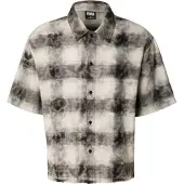 Urban Classics Chemise noir / blanc cassé