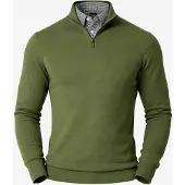 PANTONECLO Pull-over 'Men’s Mock Sweater' vert