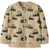 Name It Mini Veste de survêtement 'NMMLibertus' beige / jaune / vert / noir