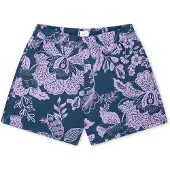 Schiesser Pantalon de pyjama ' Mix Relax ' bleu foncé / lilas
