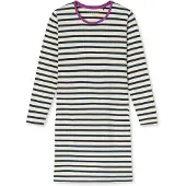 Schiesser Chemise de nuit ' Casual Essentials ' crème / bleu