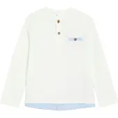 s.Oliver T-Shirt bleu clair / blanc
