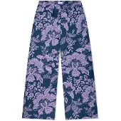 Schiesser Pantalon de pyjama ' Mix & Relax ' bleu foncé / violet / lilas