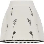 Mymo Jupe noir / blanc cassé