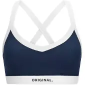 Schiesser Soutien-gorge ' Doppelripp - Active ' bleu foncé