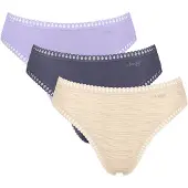 Sloggi Slip beige / bleu foncé / violet