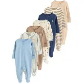 Next Pyjama beige / bleu marine / bleu clair / cappuccino / noisette