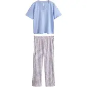 Next Pyjama bleu clair / baie / blanc