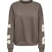 ONLY Sweat-shirt écru / gris