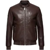 OMBRE Veste mi-saison brun foncé