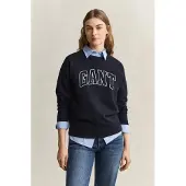 Gant Sweat-shirt bleu foncé / blanc