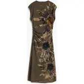 Desigual Robe marron / rose