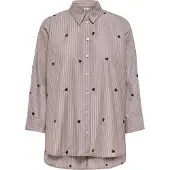 ONLY Chemisier 'ONLNew Lina Grace' marron / noir / blanc