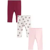 Cool Club Leggings rose / rouge / blanc
