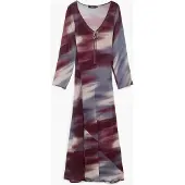 Desigual Robe nude / bleu marine / lie de vin