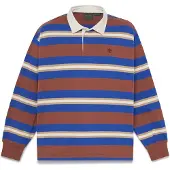 Timberland T-Shirt bleu / brun foncé / blanc