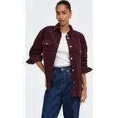 ONLY Chemisier 'ONLTIGGY' rouge foncé