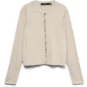 Vero Moda Cardigan 'VMHOLLY KARIS' beige chiné