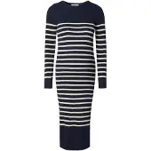 Noppies Robe bleu foncé / blanc