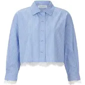 Rich & royal Chemisier bleu clair / blanc