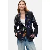 Desigual Blazer indigo / jaune pastel / rose / noir