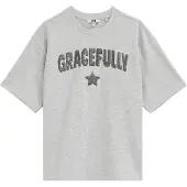 We fashion T-Shirt gris clair