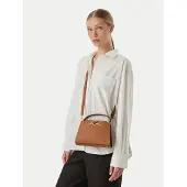 Karl Lagerfeld Sacs à main 'Sac Bandoulière Signature Mini Cuir Caramel' marron