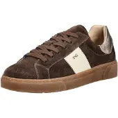 Nero Giardini Baskets basses beige / brun foncé / or