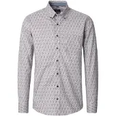 Casamoda Chemise Imprimé Bleu Et Rouge