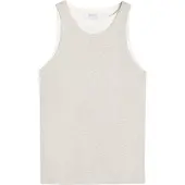 Bershka T-Shirt gris / blanc