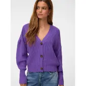 Vero Moda Cardigan 'VMLEA' violet foncé