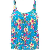 LASCANA Haut de tankini bleu / jaune clair / jade / rose