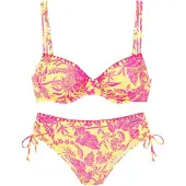 Venice beach Bikini jaune / rose