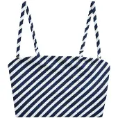 Next Hauts de bikini bleu marine / blanc