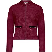 Betty Barclay Veste de survêtement rouge foncé