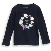 Tom Tailor T-Shirt bleu / mélange de couleurs
