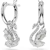 Swarovski Boucles d'oreilles 'SWAN' blanc