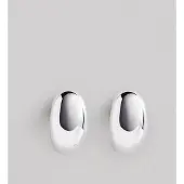 REYTEL Boucles d'oreilles 'ROSÉE' argent